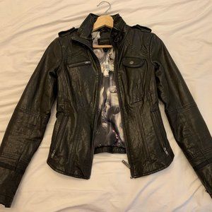 Danier Vanessa Black Leather Jacket